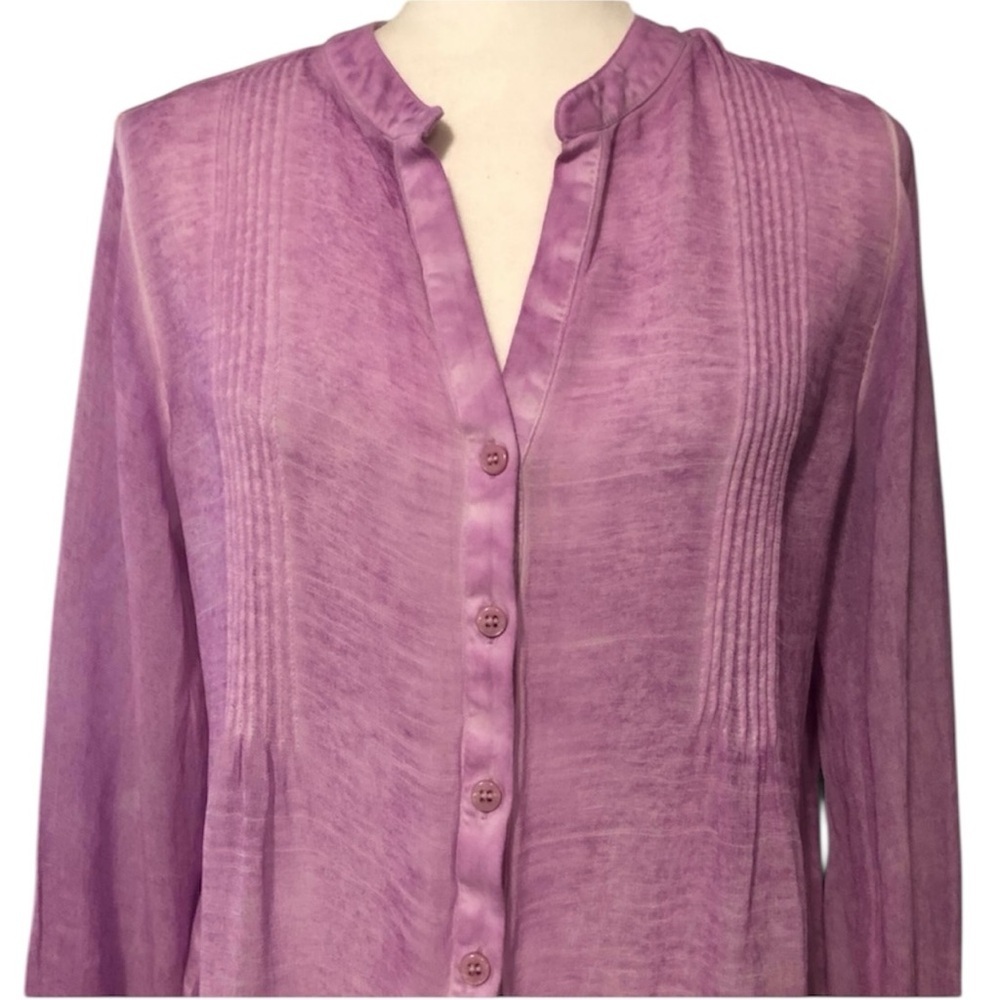 Soft Surroundings Blythe Washed Tunic Shirt - Picture 3 of 8